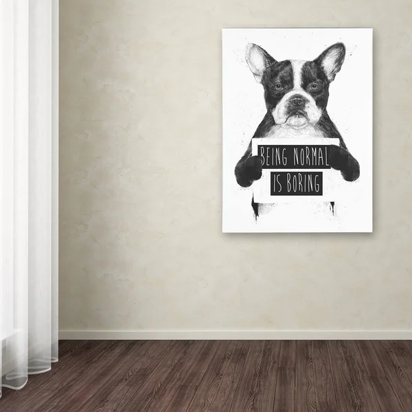 Trademark Fine Art Balazs Solti 'Being Normal Is Boring' Canvas Art, 35 x 47