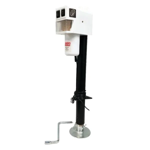 Ram EJ-3520-WBX 3 - 500 lb. Electric Trailer Jack with Drop Leg - White