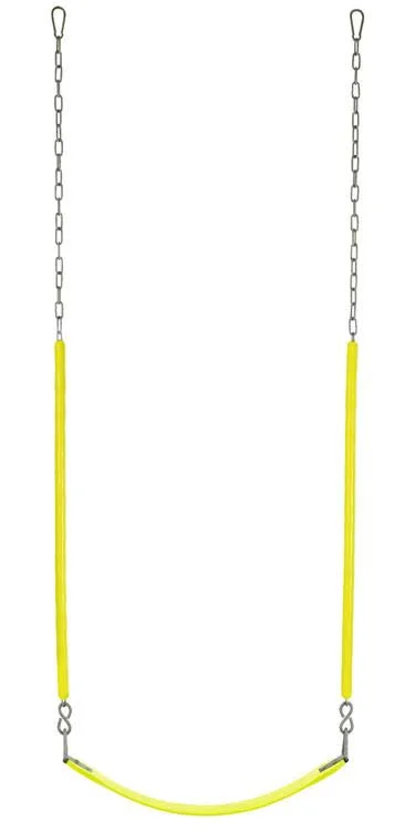 Swingan Belt Swing for All Ages, Yellow, Soft Grip Chain