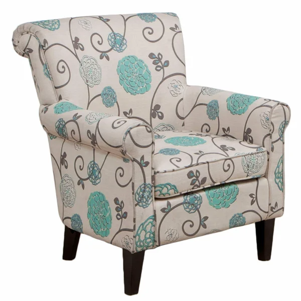 Floral Club Chair