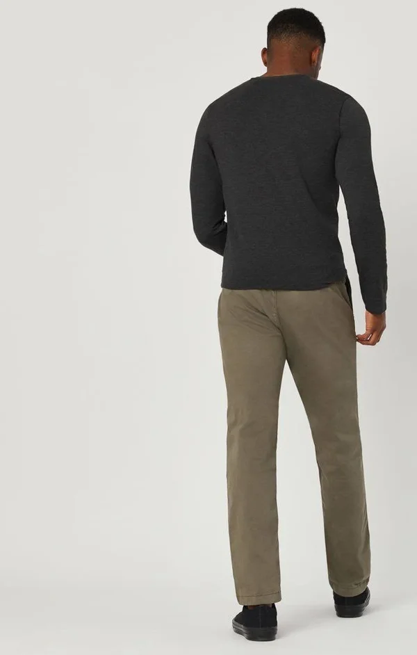 Mavi Men's Edward Chino in Edward Dusty Olive Twill - Men's Pants