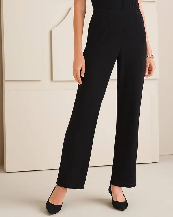 Women's Travelers Classic No Tummy Pants - Black, Size Xs Regular by Chico&s