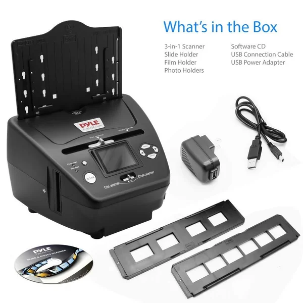 Pyle Digital 3-in-1 Photo, Slide and Film Scanner (PSCNPHO53.5)