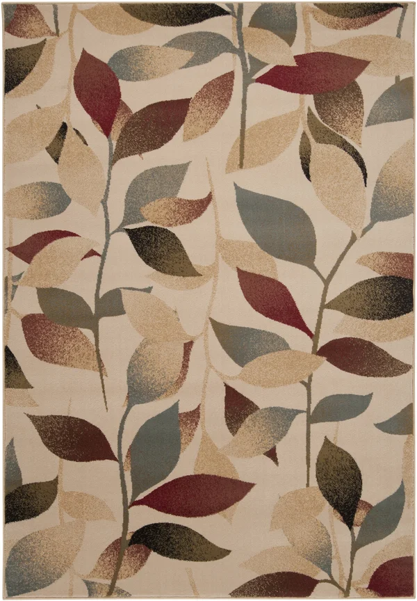 Transitional BHS-0058104 Turkish Poly Beige Floral Rug - 5&3x22 x 7&6x22