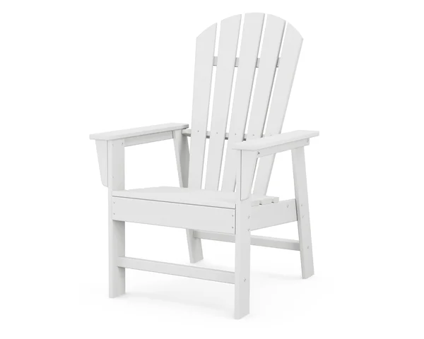 Outdoor POLYWOOD South Beach Recycled Plastic Adirondack Chair - 26.5W x 29D x 42.5H in. White