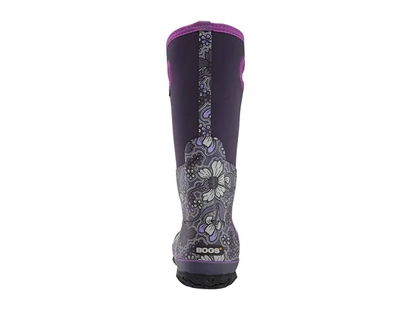 Bogs Classic Tall May Flowers Boot - Women's Purple Multi, 11.0