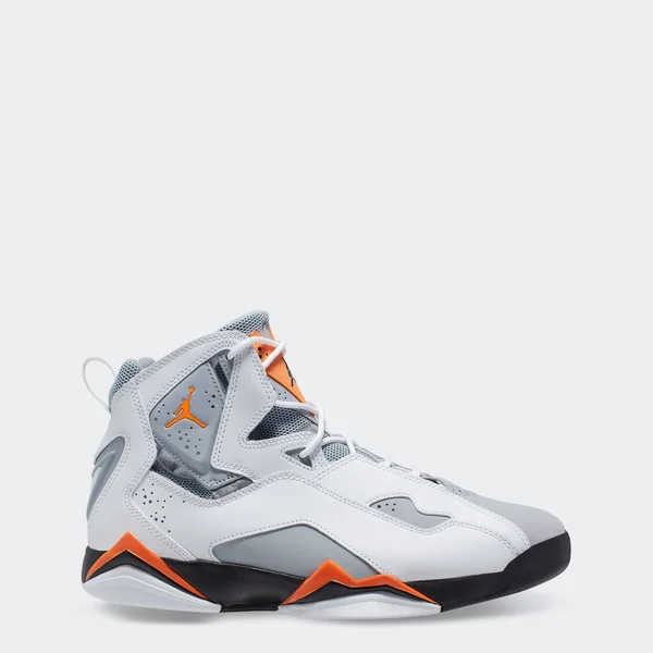 Jordan True Flight White/Total Orange/Wolf Grey Men's Shoes - Size: 9.5