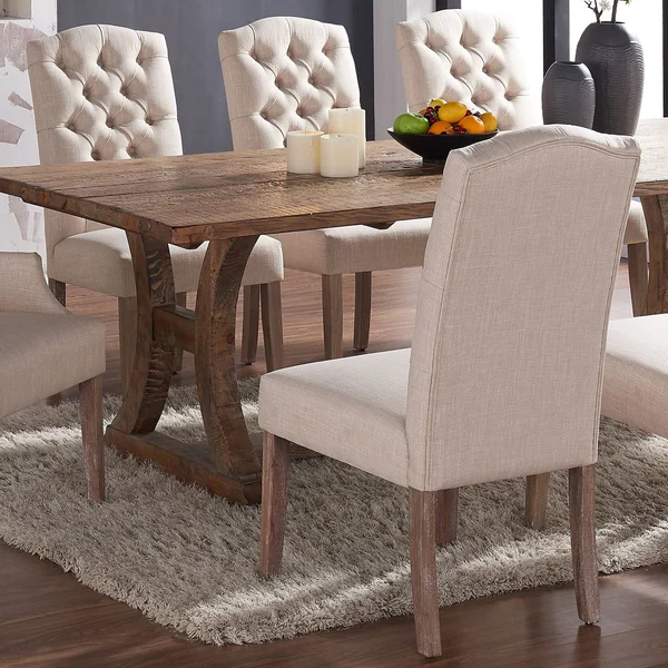 Lucian Button Tufted Side Chair- Set of 2 - Grey, One Size