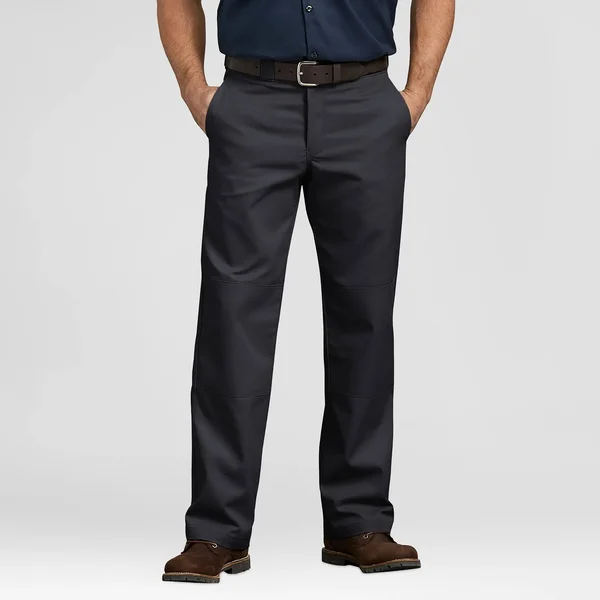 Dickies Flex Relaxed Fit Straight Leg Double Knee Work Pant - Black