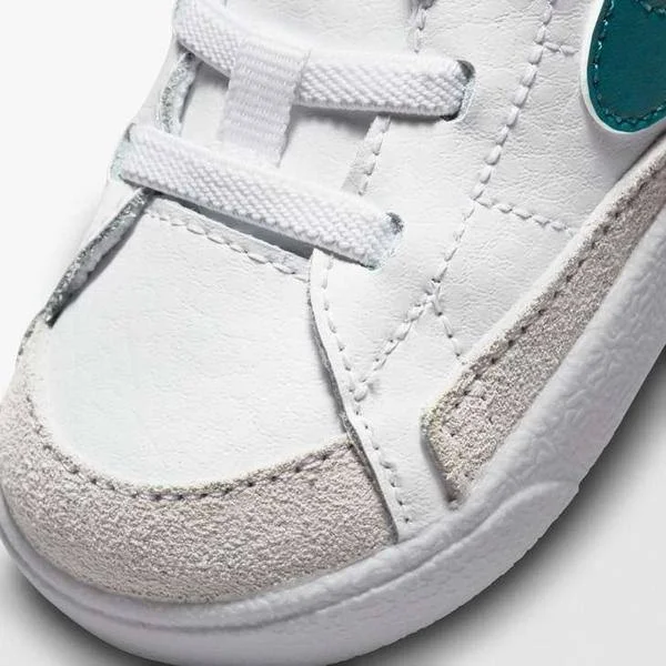 Nike Blazer Mid Crib Bootie in White, Size: 3C, DA5536-112