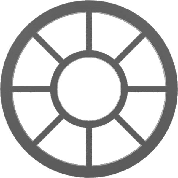Ekena Millwork CMPP38GRSNI 38x22OD x 13 3/4x22ID x 1x22P Grace Architectural Grade PVC Pierced Ceiling Medallion - Nickel