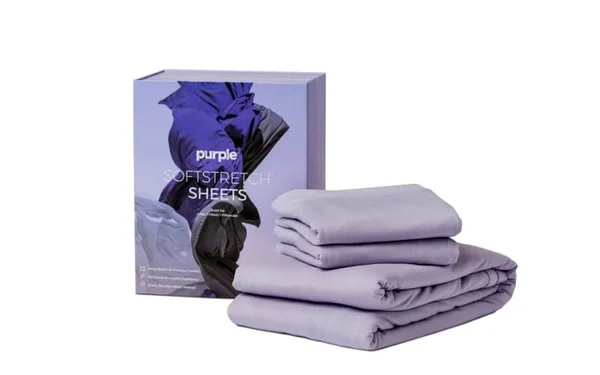 Purple Twin/Twin Extra Long SoftStretch Sheet Set, Lilac