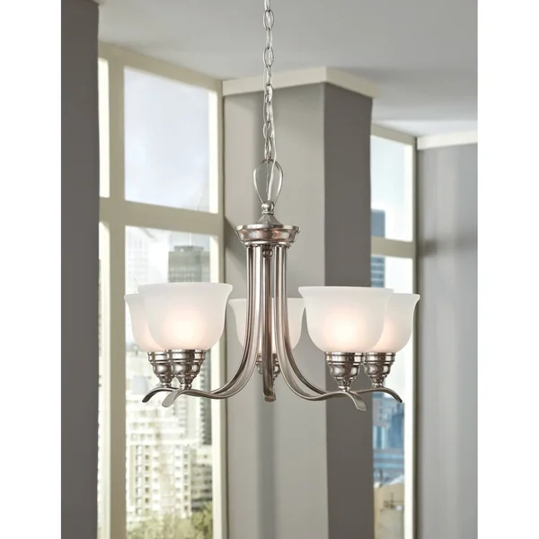 Sea Gull Lighting Wheaton Four Light Bath Fixture Brushed Nickel