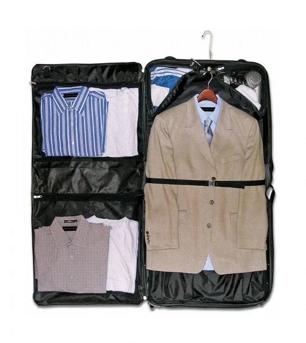 Geoffrey Beene Olive Green Rolling Garment Carrier