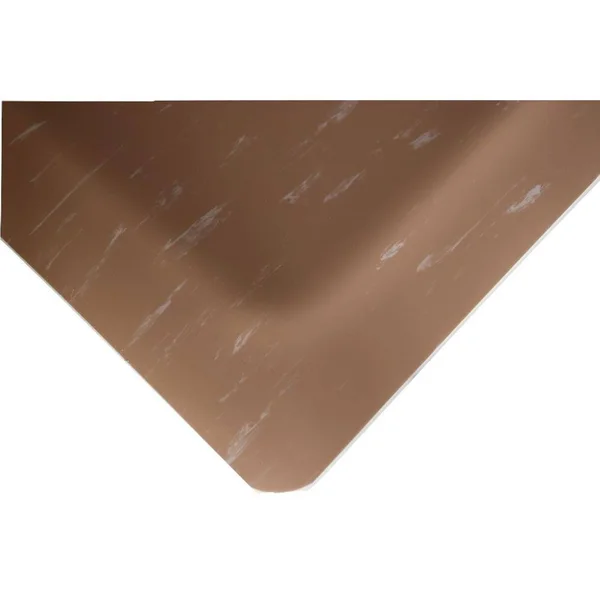 Rhino Anti-Fatigue Mats Marbleized Tile Top Anti-Fatigue Brown 2 ft. x 26 ft. x 1/2 in. Vinyl Commercial Mat