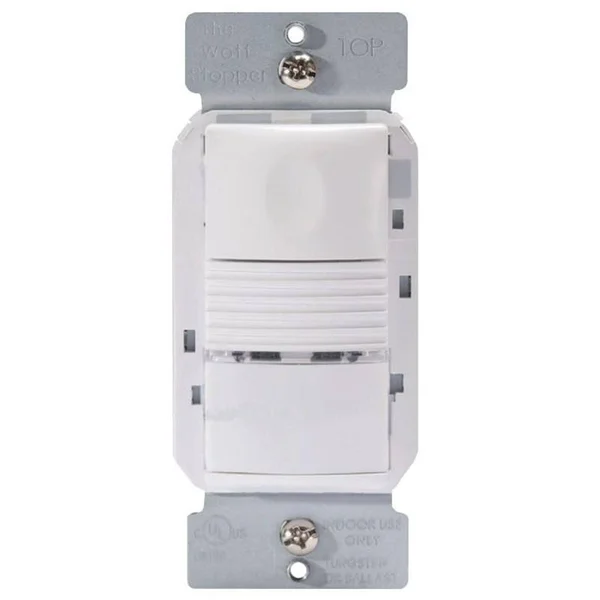Wattstopper PW-301-B PIR Wall Switch Occupancy Sensor - 120/277V, Black