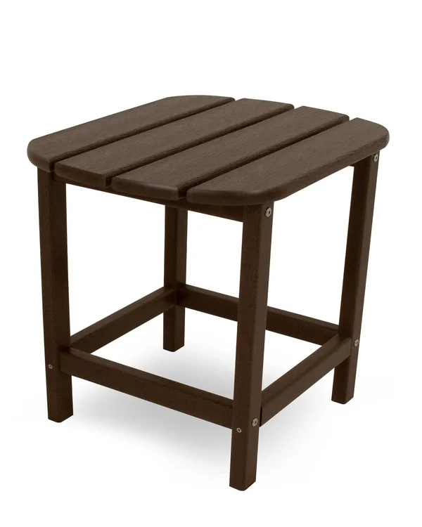 POLYWOOD South Beach 18x22 Side Table - Mahogany