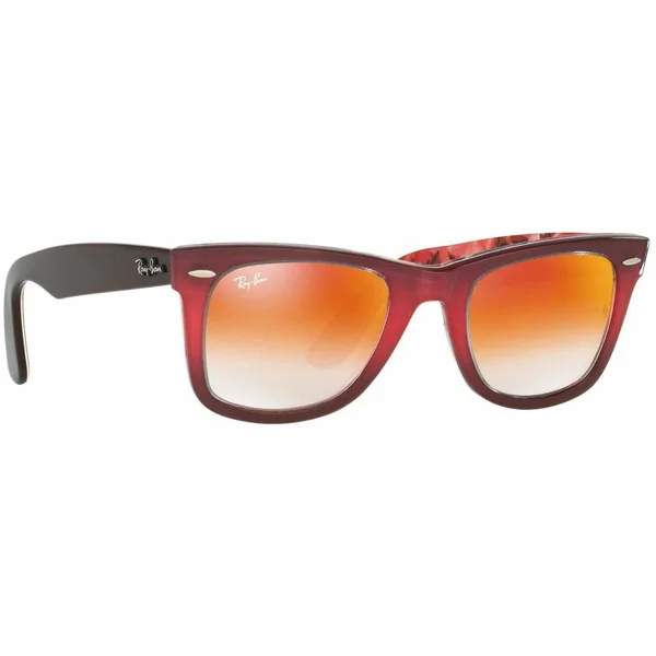Ray-Ban Original Wayfarer Sunglasses - Pink on Brown Frame/Orange Gradient Lens