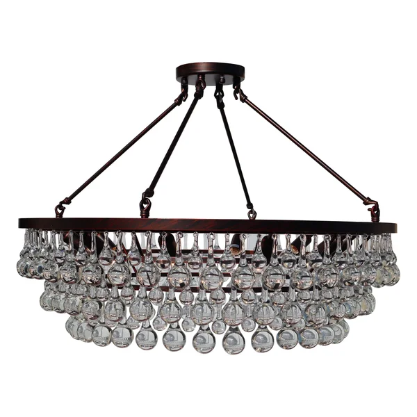 Lightupmyhome Celeste Oil-Rubbed Bronze Glass Drop Crystal Chandelier - Oil Rubbed Bronze