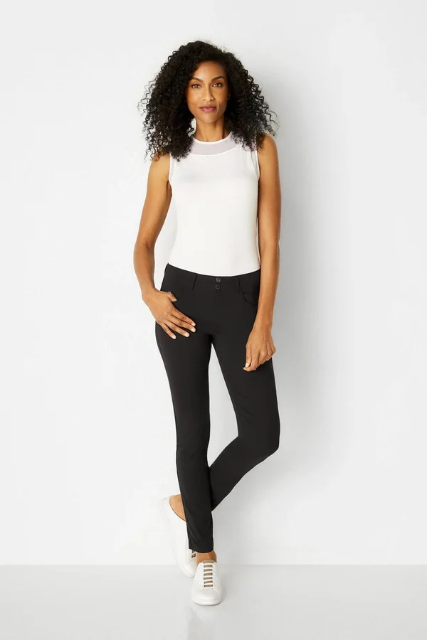 Luisa Skinny Jean Pant - Khaki, M, Best Women's Travel Clothing