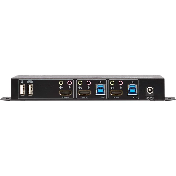 Tripp Lite HDMI KVM - 4K 60Hz 4:4:4, HDR, HDCP 2.2 Support, IR Remote and USB Cables KVM Switch - 2 KVM Ports