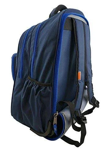 K-Cliffs Heavy Duty Rolling Backpack School Backpack with Wheels Deluxe Trolley Book Bag Wheeled Daypack Multiple Pockets Bookba - 18.5" x 13" x 6"
