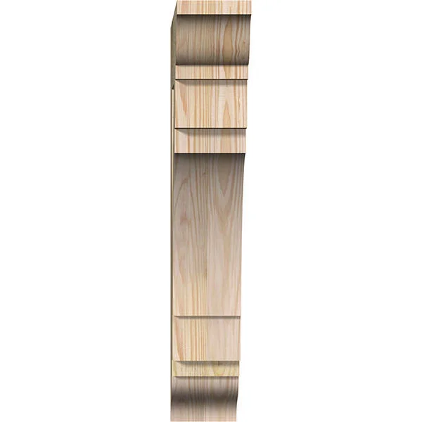 4x22W x 16x22D x 24x22H Merced Traditional Rough Sawn BRACKET, Douglas Fir