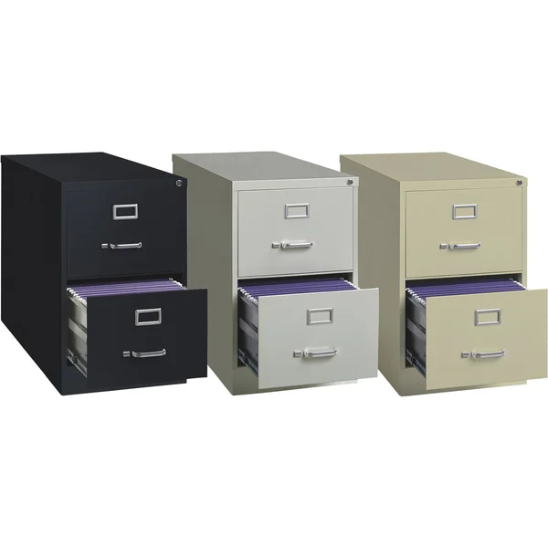 Hirsh 14418 18x22 W 2 Drawer File Cabinet - Putty, Legal