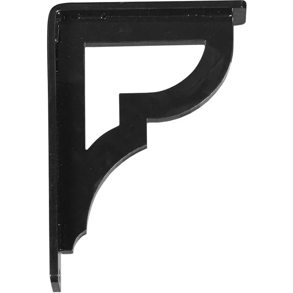 1 1/2x22W x 12x22D x 15x22H Bradford Wrought Iron BRACKET - (Single Center brace), Antiqued Brass