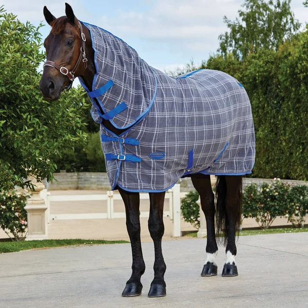 Weatherbeeta Fleece Combo Neck Cooler Black/Turquoise - 60