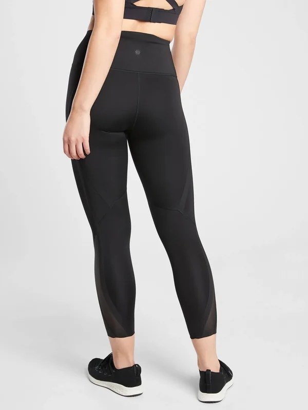 Athleta Women's High Gear 7/8 Tight Black Size XL
