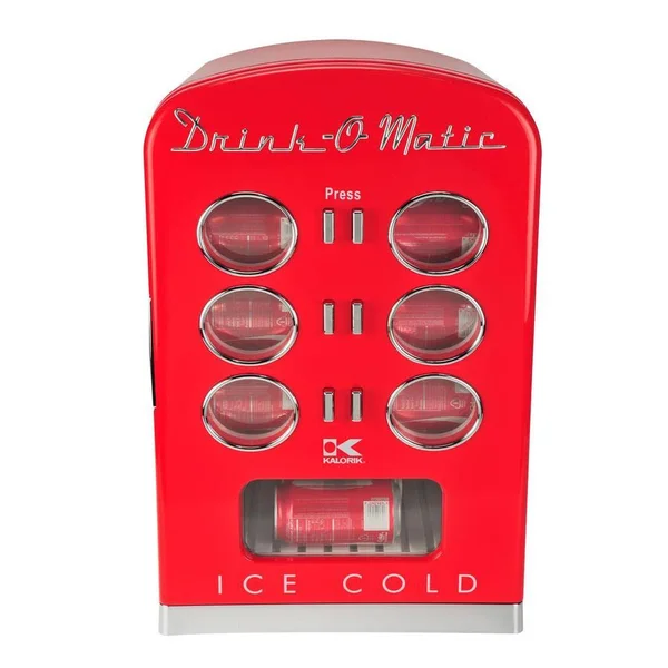 Kalorik Retro MCL 36711 Drink O Matic 12-Can Drinks Chiller - 13.5x22 - Red