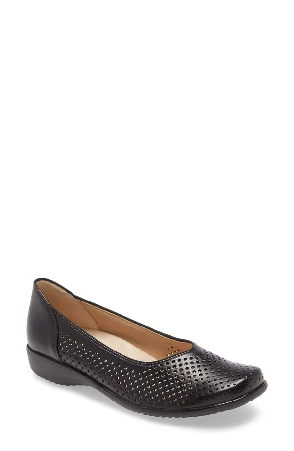 Ara Womens Avril Flat, Women's, Size: 7.5, Black