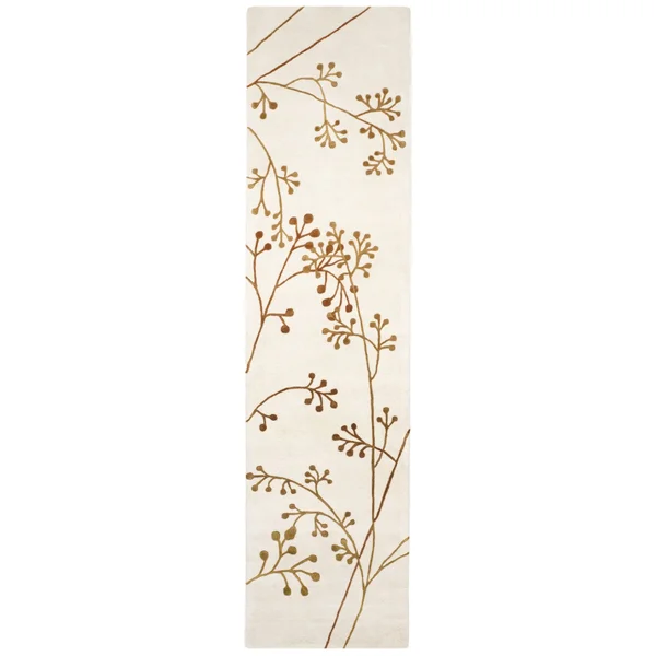 Safavieh Soho Rug SOH305B Ivory - Orange, 8& x 8& Round