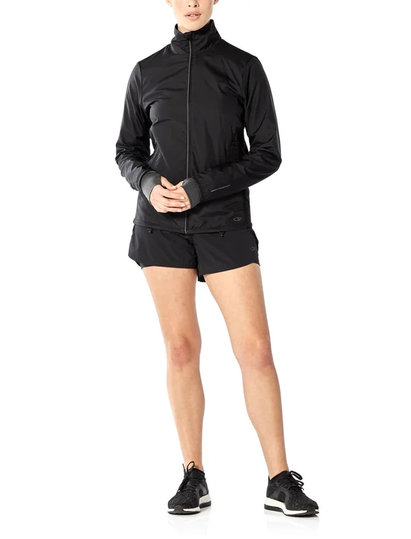 Icebreaker Women's Rush Windbreaker Jacket - Large - Black