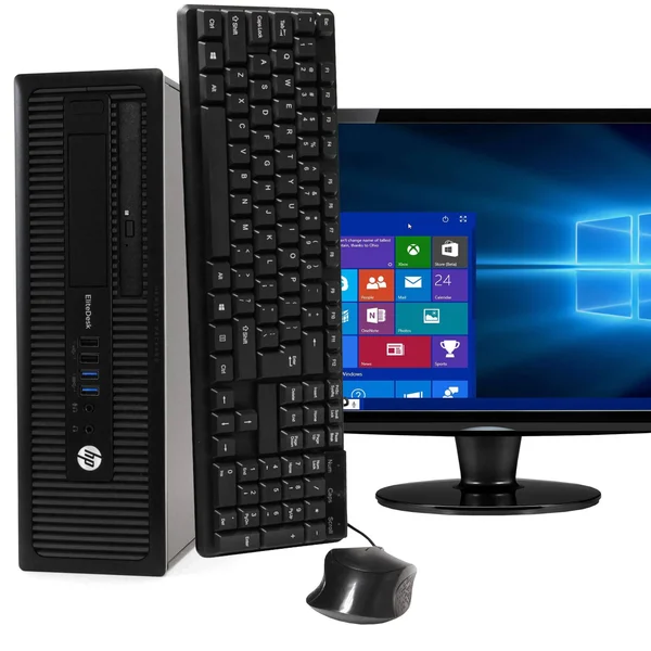 HP EliteDesk 800 G1 Desktop Computer PC - 3.20 GHz Intel i5 Quad Core Gen 4, 8GB DDR3 Ram, 250GB SATA Hard Drive, Windows 10 Prof