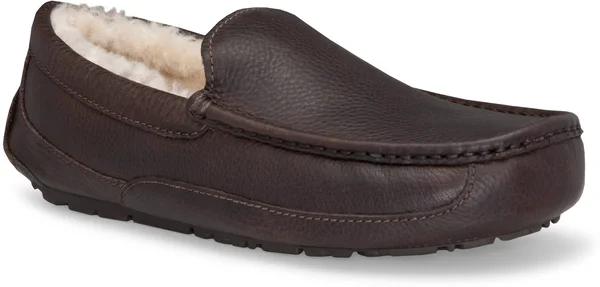 UGG Men's Ascot Leather Slipper In China Tea - 12M