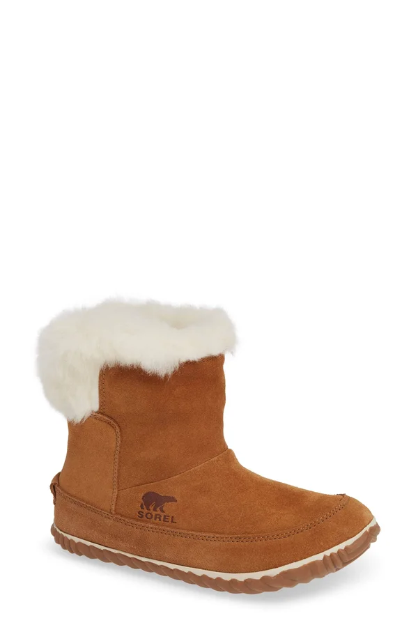 Sorel Women's Out &n About Bootie - 11 - Elk, Natural