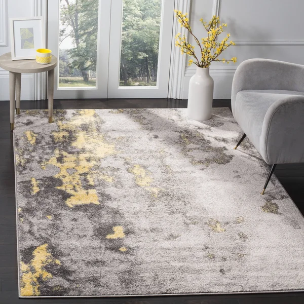 Safavieh ADR134H Adirondack Grey - Yellow Area Rug - 6& x 9&