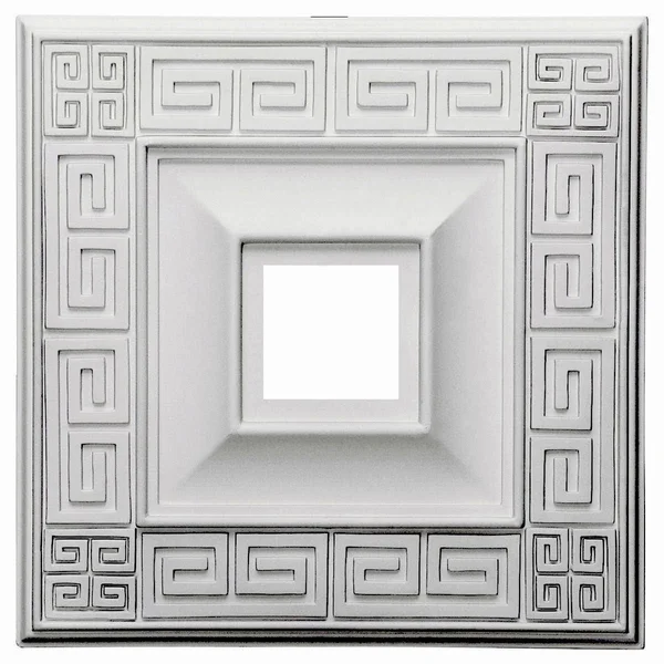 Ekena Millwork CM18ERRUS 18x22W x 18x22H x 3 1/2x22ID x 1 1/8x22P Eris Ceiling Medallion (Fits Canopies Up to 9 7/8x22), Hand-Pa