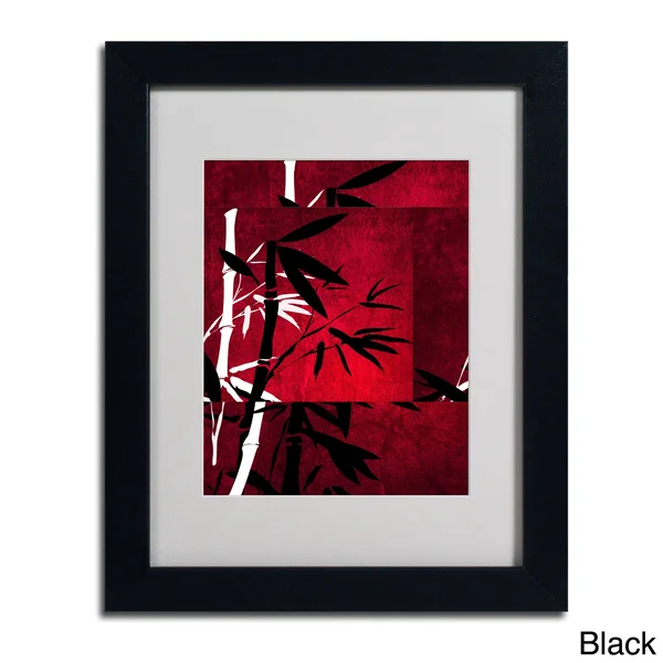Trademark Fine Art Philippe Sainte-Laudy 'Bamboo Style' Matted Art Black Frame 11x14 Inches