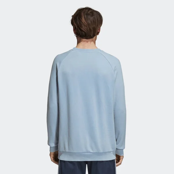 Adidas Originals Men's Trefoil Crew Sweatshirt, Blue, Size: XL