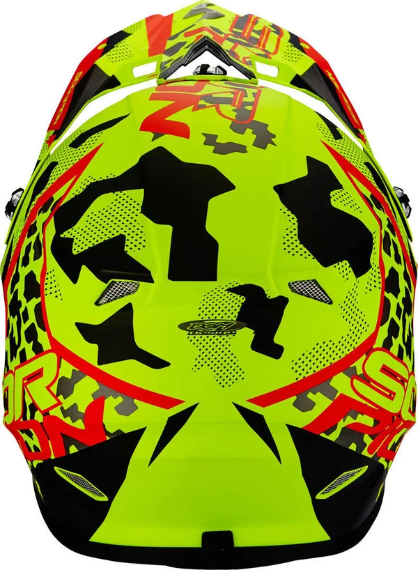 Scorpion Vx-21 Air Furio Cross Helmet, red-yellow, Size M