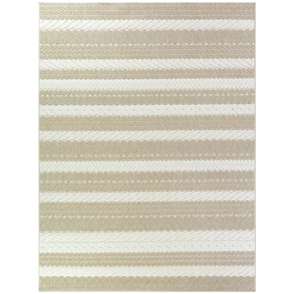 Caldwell Nautical Stripe Indoor/Outdoor Area Rug - 2&7x22 x 7& Runner - Navy