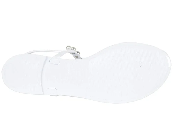 Stuart Weitzman Goldie Jelly - White - Flat Sandals