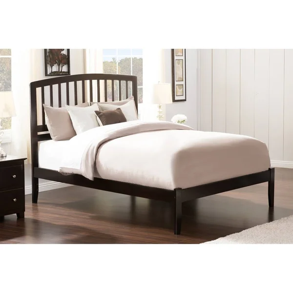 Atlantic Furniture Richmond Queen Platform Bed in Espresso - Brown