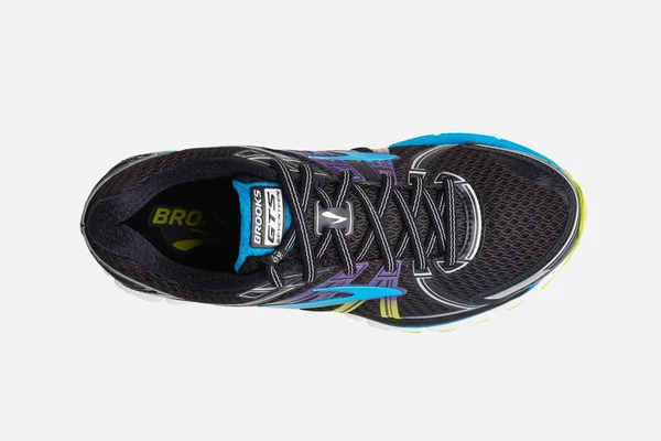 Brooks Women's Adrenaline GTS 17 Running Shoes Black - Hawaiian Ocean, Lime Punch 6.5, B