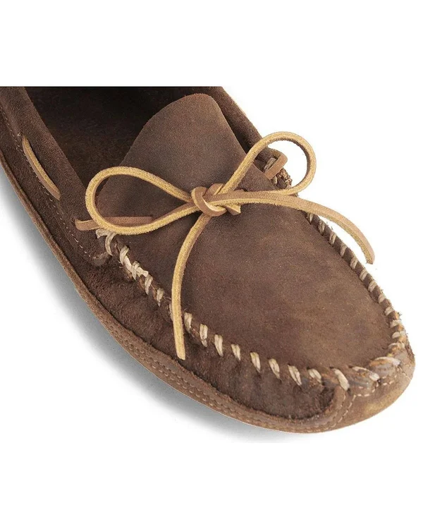 Minnetonka Double Bottom Softsole 10.5 Men's Brown