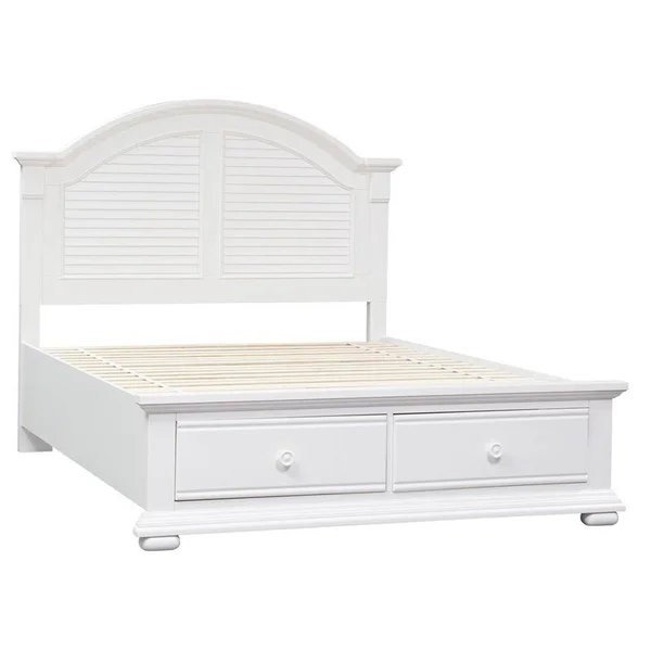 Bowery Hill Queen Panel Headboard in Oyster White - BH-1636795
