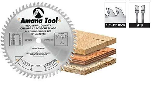 Amana 618108 Carbide Tipped Cut-Off and Crosscut 18 inch Dia x 108T ATB, 10 Deg, 1 inch Bore